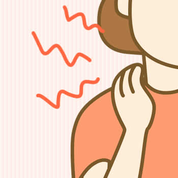 首を刺すような痛み・重い・硬い・左右に動かすと痛い